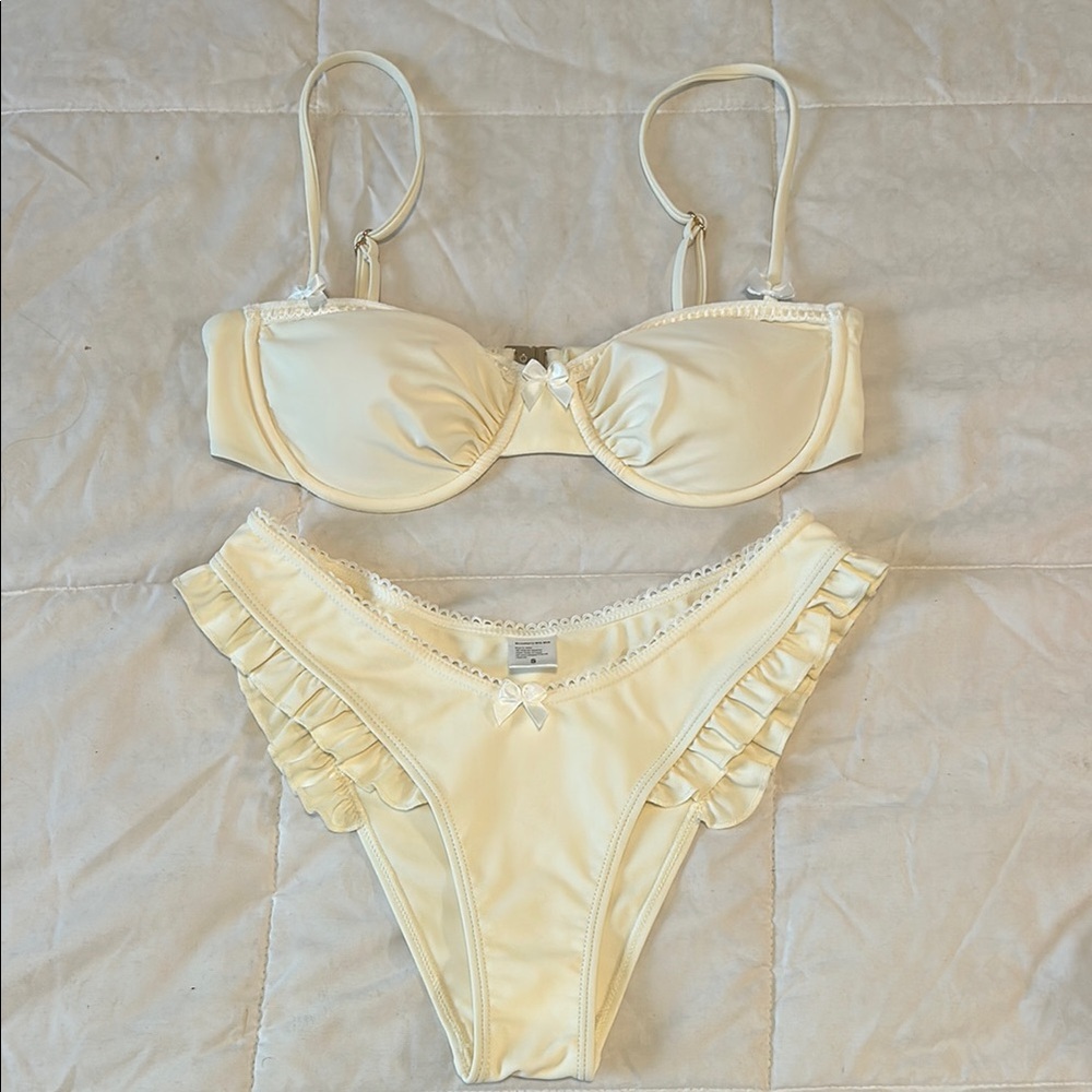 Strawberry Milk Mob Desert Cowgirl Bikini Set